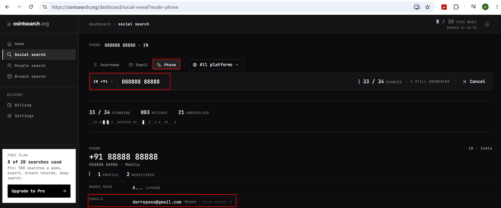 OSINT: Email, Username and Phone Number Reverse Lookup image