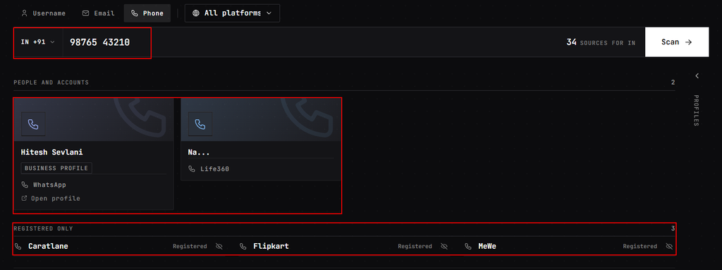 OSINT: Email, Username and Phone Number Reverse Lookup image