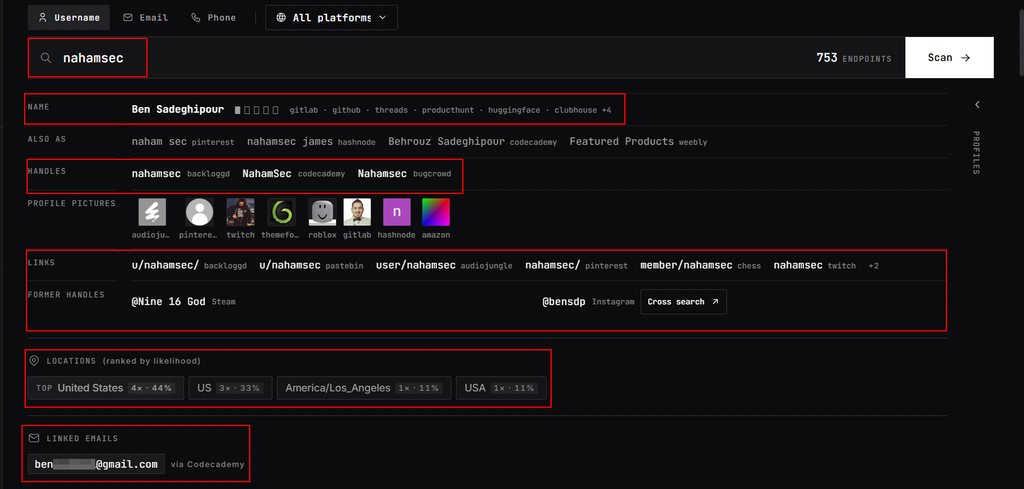 OSINT: Email, Username and Phone Number Reverse Lookup image